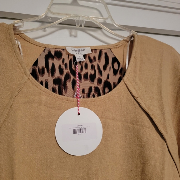 Umgee Animal Print Blouse - Picture 3 of 6